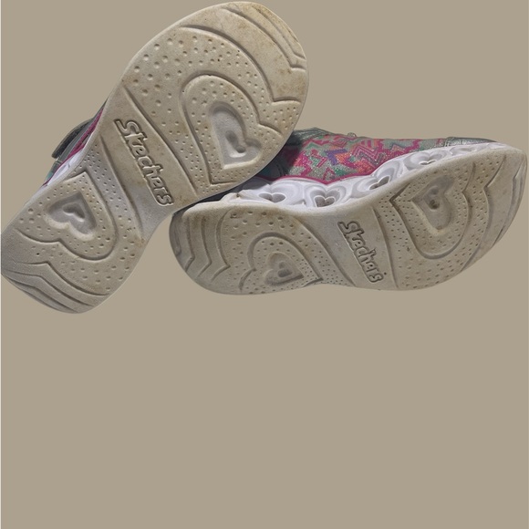 Skechers Kids Love Lights Marathon Running Shoes 20180L - Size 12 - Picture 7 of 12